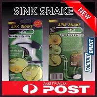 Turbo Snake Fixed Fast Unclog Sink Tub Drain Cleaner Bathroom Hair Remover New