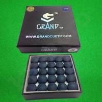 GENUINE GRAND SNOOKER CUE TIPS 10MM SOFT BOX OF 50