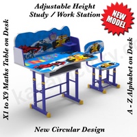Adjustable Height Kids Study Desk Chair Boys Childrens New KASA Work learn