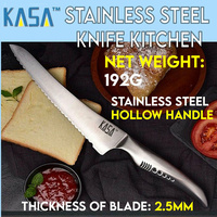 KASA Steak knife Bread, Serrated, Stainless Steel Handle Laguiole Steak Knife