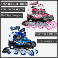 KASA Roller Blades Skating Shoes Inline Skate Kids & Teenager Adjustable Skates