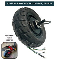 10 Inch Wheel Hub Motor 1650 / 2000W With Tubeless Tyre Replacement for Kasa T1pro Electric Scooter