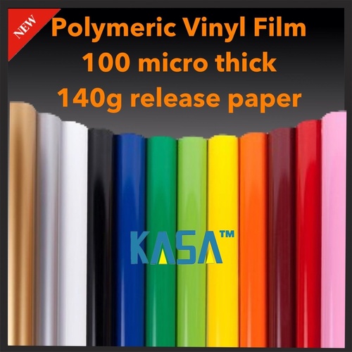 1.2m x 9m KASA Plotter Cutter VINYL Polymeric ROLL PVC DESIGN FILM 140g Paper