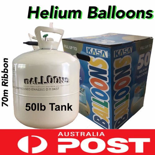 Helium Balloon Gas Tank Kit 50 Balloon Party Fun Parties Birthdays Inflater Ribbon